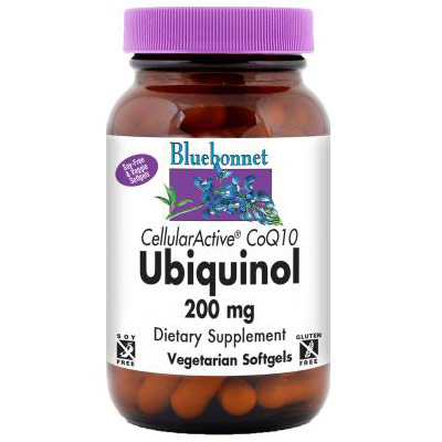 CellularActive CoQ10 Ubiquinol 200 mg, 30 Vegetarian Softgels, Bluebonnet Nutrition