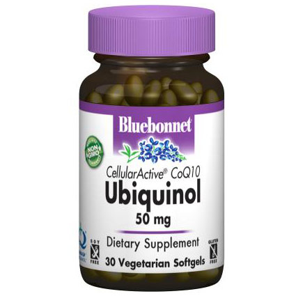 CellularActive CoQ10 Ubiquinol 50 mg, 30 Vegetarian Softgels, Bluebonnet Nutrition