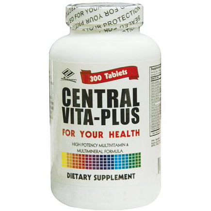 Central Vita Plus Multivitamin, Value Size, 300 Tablets, Nu Health