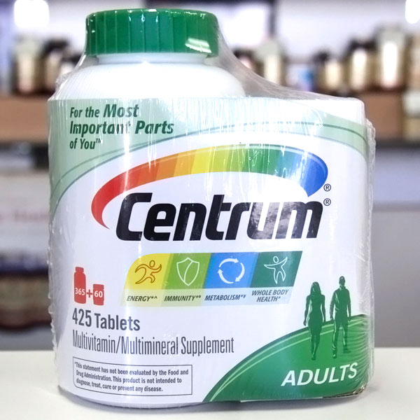 Centrum Adults MultiVitamin & MultiMineral, 365 Tablets + Bonus 60 Tablets