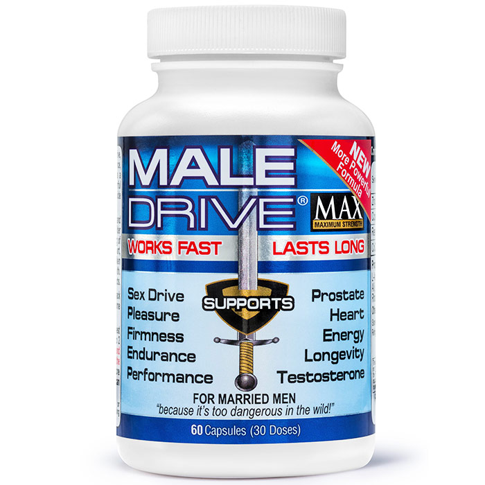 Male Drive Max, Male Enhancement, 60 Capsules, Century Systems Inc