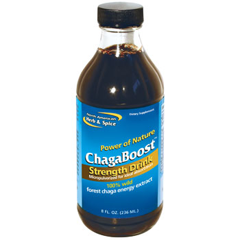 North American Herb & Spice Chaganol Strength Drink, Chaga Energy Extract, 8 oz, North American Herb & Spice