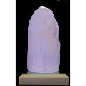 Chakra Crystal Selenite Lamp with LED Light Base & Adapter, 1 ct, Aloha Bay