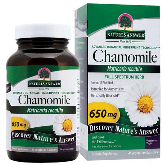 Chamomile Flower, 90 Vegetarian Capsules, Natures Answer