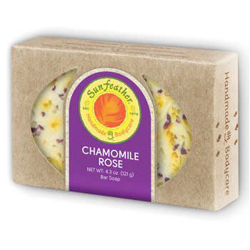 Chamomile Rose Bar Soap, 4.3 oz, Sunfeather Soap