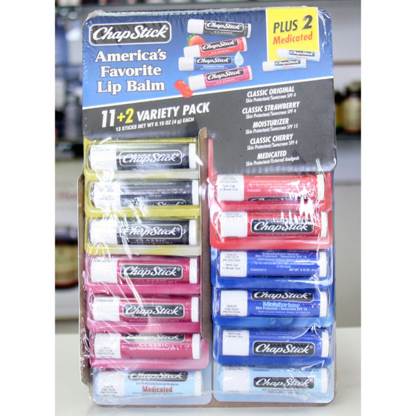 ChapStick Lip Balm Variety Pack, 11+2 Sticks (Chap Stick)