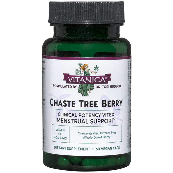 Chaste Tree Berry, 60 Vegetarian Capsules, Vitanica