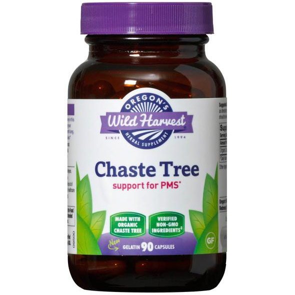 Chaste Tree, Organic, 90 Capsules, Oregons Wild Harvest