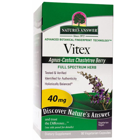 Vitex, Agnus-Castus Chaste Berry, 90 Vegetarian Capsules, Natures Answer