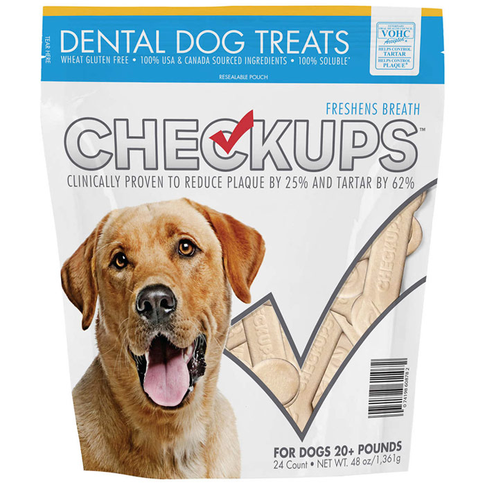 Checkups Dental Dogs Treats, 24 Count (48 oz), Checkups Treats