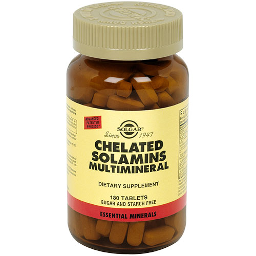 Chelated Solamins Multimineral, 180 Tablets, Solgar - CLICK HERE TO LEARN MORE