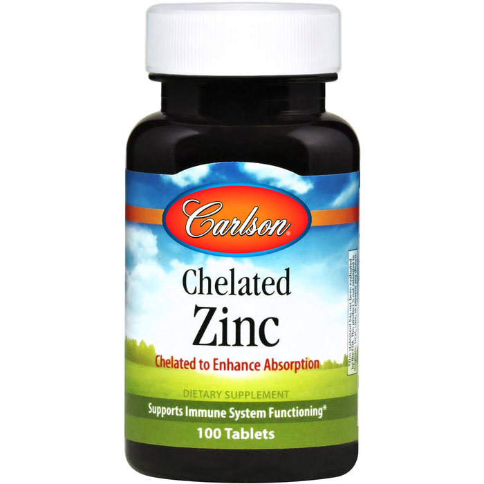 Chelated Zinc, 30 mg, 250 tablets, Carlson Labs