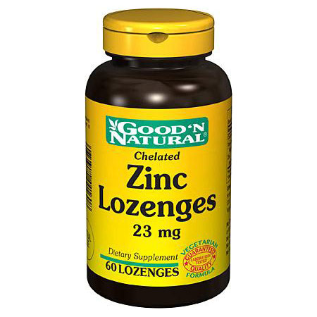 Good 'N Natural Chelated Zinc Lozenges 23 mg, 60 Lozenges, Good 'N Natural