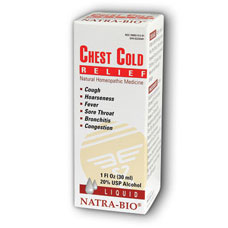 Chest Cold Relief 1 fl oz, NatraBio (Natra-Bio)