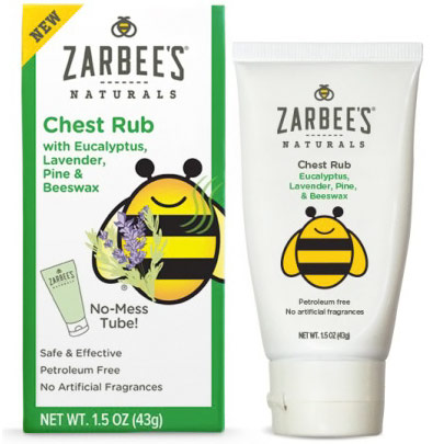Chest Rub, with Eucalyptus, Lavender, Pine & Beeswax, 1.5 oz, Zarbees Naturals