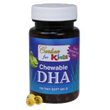 Carlson Laboratories Chewable DHA for Kids, Bubble Gum, 120 Softgel Chews, Carlson Labs