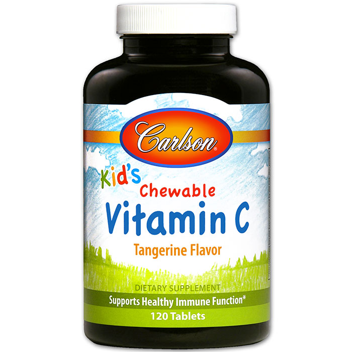 Chewable Vitamin C for Kids, 120 chewable tablets, Carlson Labs
