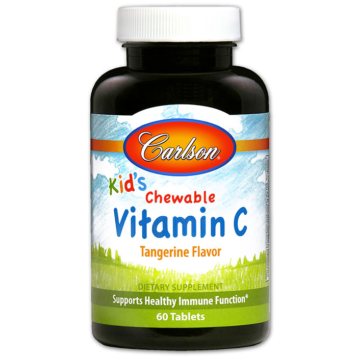 Chewable Vitamin C for Kids, 60 chewable tablets, Carlson Labs