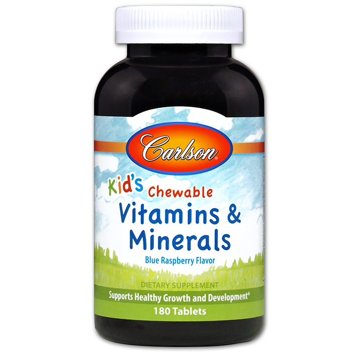 Carlson Laboratories Chewable Vitamins and Minerals for Kids, 180 tablets, Carlson Labs