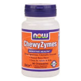 ChewyZymes Chewable Enzymes, 90 Lozenges, NOW Foods