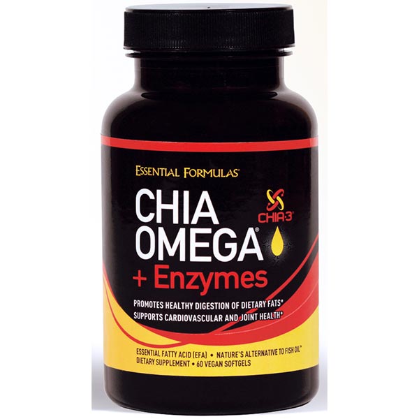 Chia Omega + Enzymes, 60 Vegan Softgels, Essential Formulas