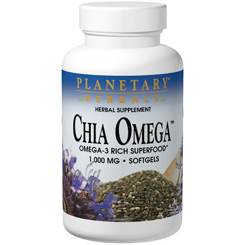 Planetary Herbals Chia Omega Oil 1000 mg, 30 Softgels, Planetary Herbals