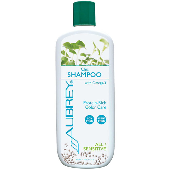 Chia Shampoo with Omega-3, 11 oz, Aubrey Organics