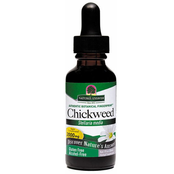 Chickweed Extract Liquid Alcohol-Free, 1 oz, Natures Answer