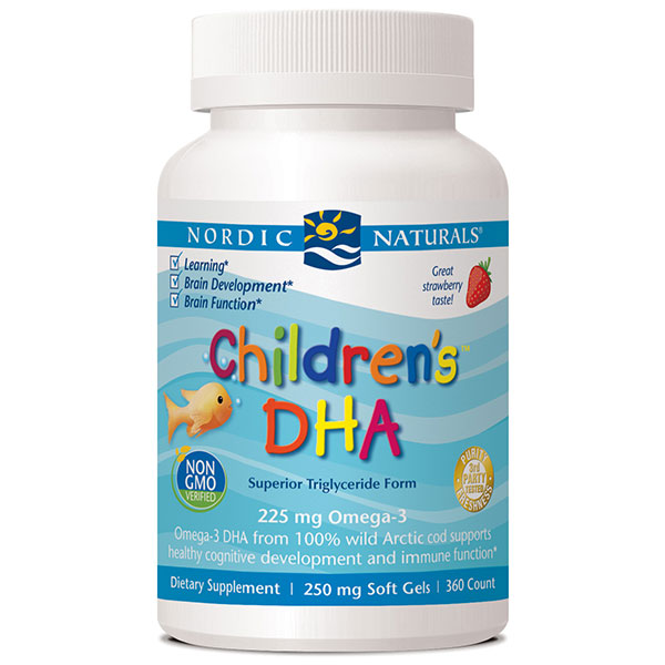 Childrens DHA, Chewable Strawberry, 360 Softgels, Nordic Naturals
