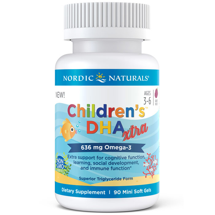 Childrens DHA Xtra, 90 Mini Soft Gels, Nordic Naturals