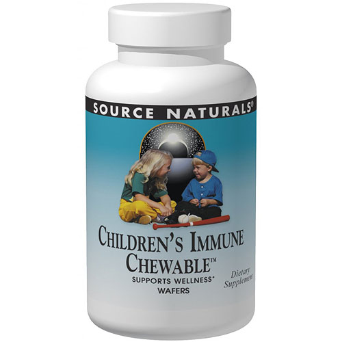 Source Naturals Children's Immune Chewable Wafer, 30 Wafers, Source Naturals