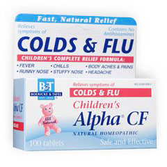 Childrens Alpha CF, Colds & Flu, 100 Tablets, Boericke & Tafel Homeopathic