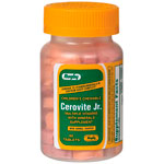 Childrens Chewable Cerovite Jr, 60 Tablets, Watson Rugby