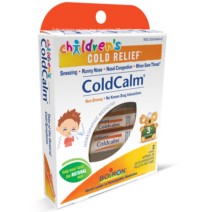 Childrens ColdCalm, For Ages 3+ (Cold Calm), Approx 80 Pellets x 2 Tubes, Boiron