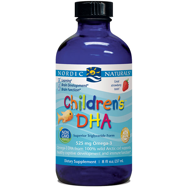 Childrens DHA Liquid, Strawberry Flavor, 8 oz, Nordic Naturals