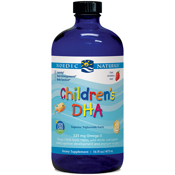 Childrens DHA Liquid, Strawberry, 16 oz, Nordic Naturals