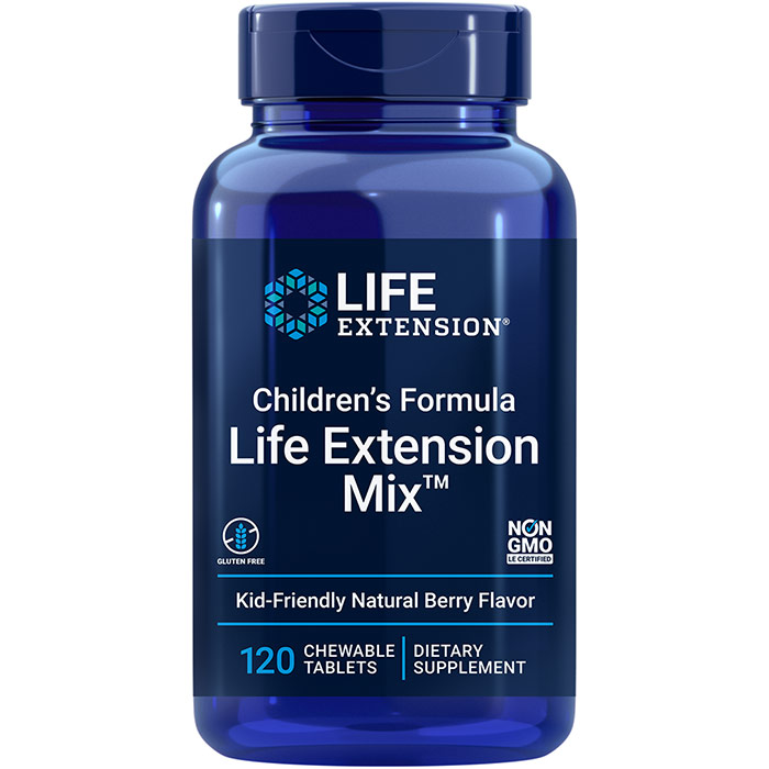 Childrens Formula Life Extension Mix Chewable Multi Nutrient, 100 Tablets, Life Extension