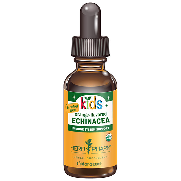 Kids Echinacea Glycerite, Organic Liquid Herb, 1 oz, Herb Pharm