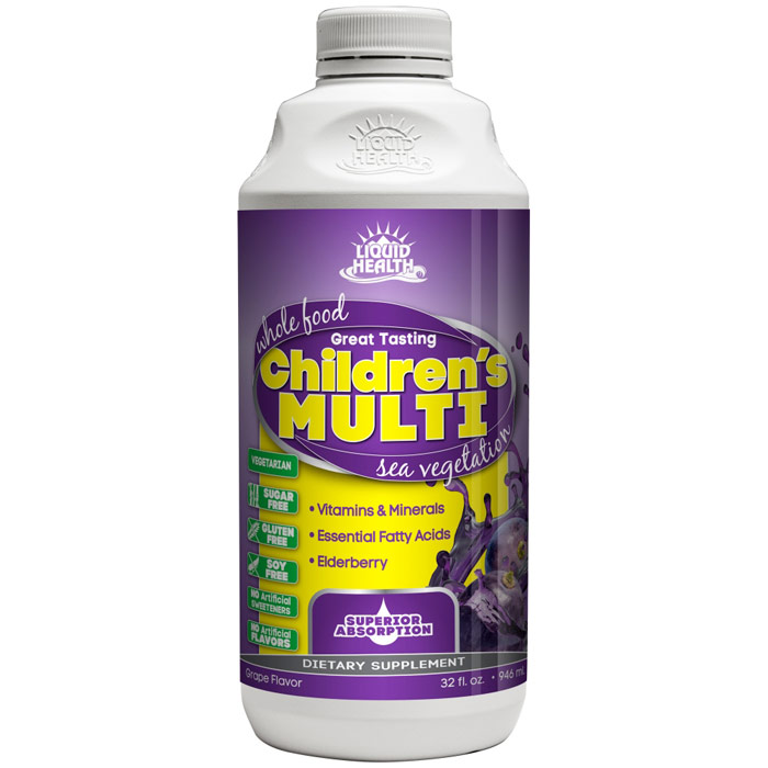 Childrens Multiple, Liquid Vitamins & Minerals Supplement, 32 oz, Liquid Health