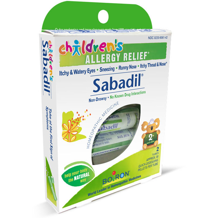 Childrens Sabadil, Allergy Relief, Approx 80 Pellets x 2 Tubes, Boiron