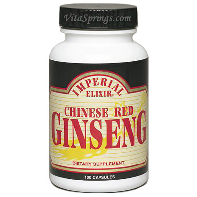 Chinese Red Ginseng 100 caps from Imperial Elixir Ginseng