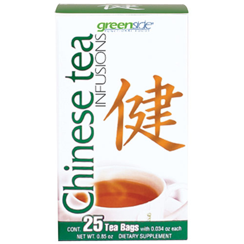 Greenside Functional Foods Chinese Tea Infusions Herbal Diet Tea, 25 Bags, Greenside Functional Foods