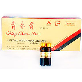 Chinese Imports/Superior Trading Company Ching Chun Bao, Liquid Wild Ginseng, 10x10 cc, Chinese Imports