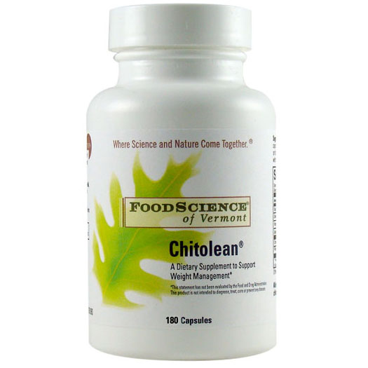 FoodScience Of Vermont Chitolean with Chitosan & Rice Bran, 180 Capsules, FoodScience Of Vermont
