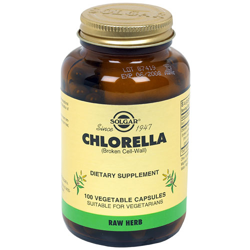 Chlorella, Broken Cell-Wall, 100 Vegetable Capsules, Solgar