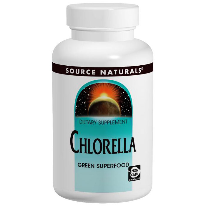 Chlorella Pure Micro Algae 500mg 100 tabs from Source Naturals