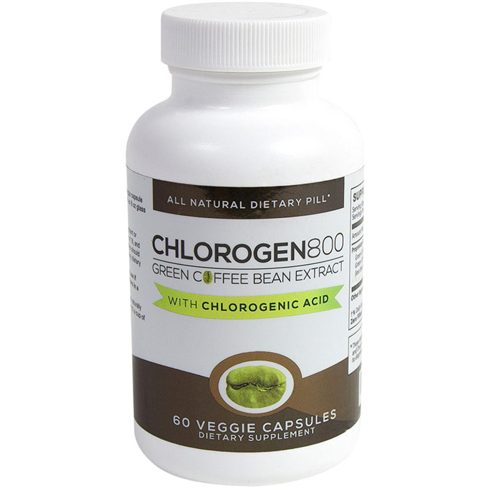 Chlorogen800, Green Coffee Bean Extract, 60 Veggie Capsules, Leading Edge Health