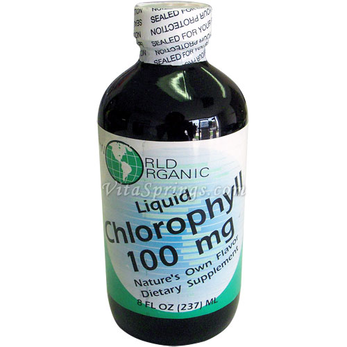 World Organic Chlorophyll Liquid 100mg 8 oz from World Organic