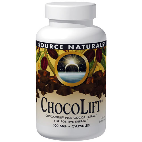 Choco Lift 500mg (ChocoLift), 120 Capsules, Source Naturals