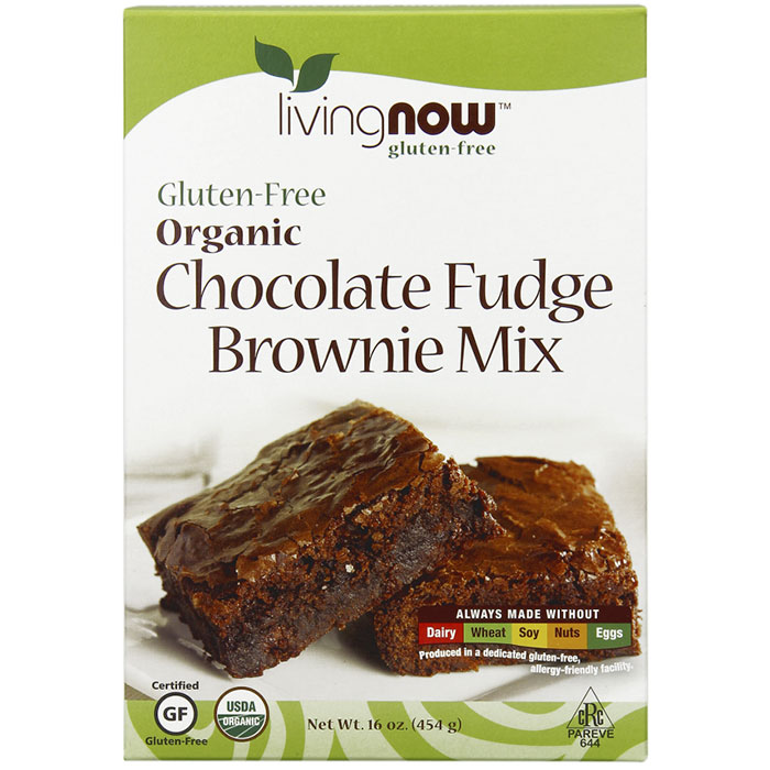 Chocolate Fudge Brownie Mix, Organic, Gluten-Free Baking Mix, 16 oz, NOW Foods